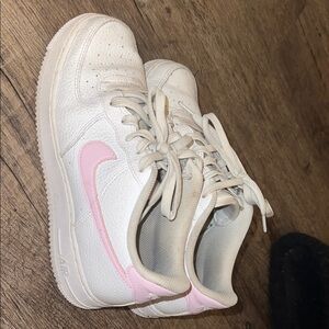 White and Pink Nikes